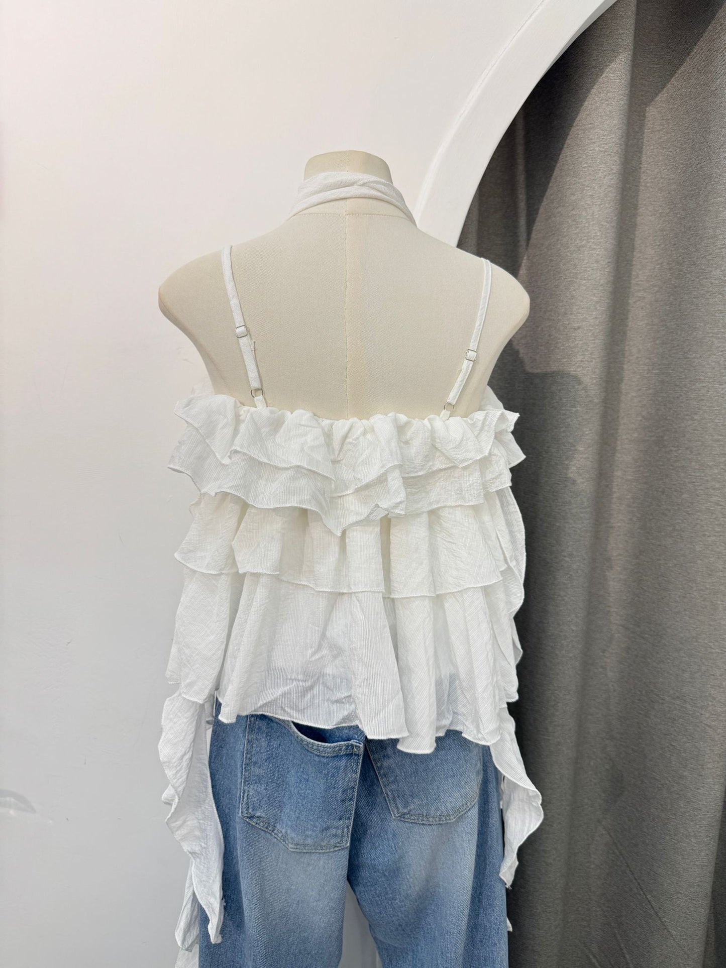 連頸帶RUFFLE 吊帶上衣