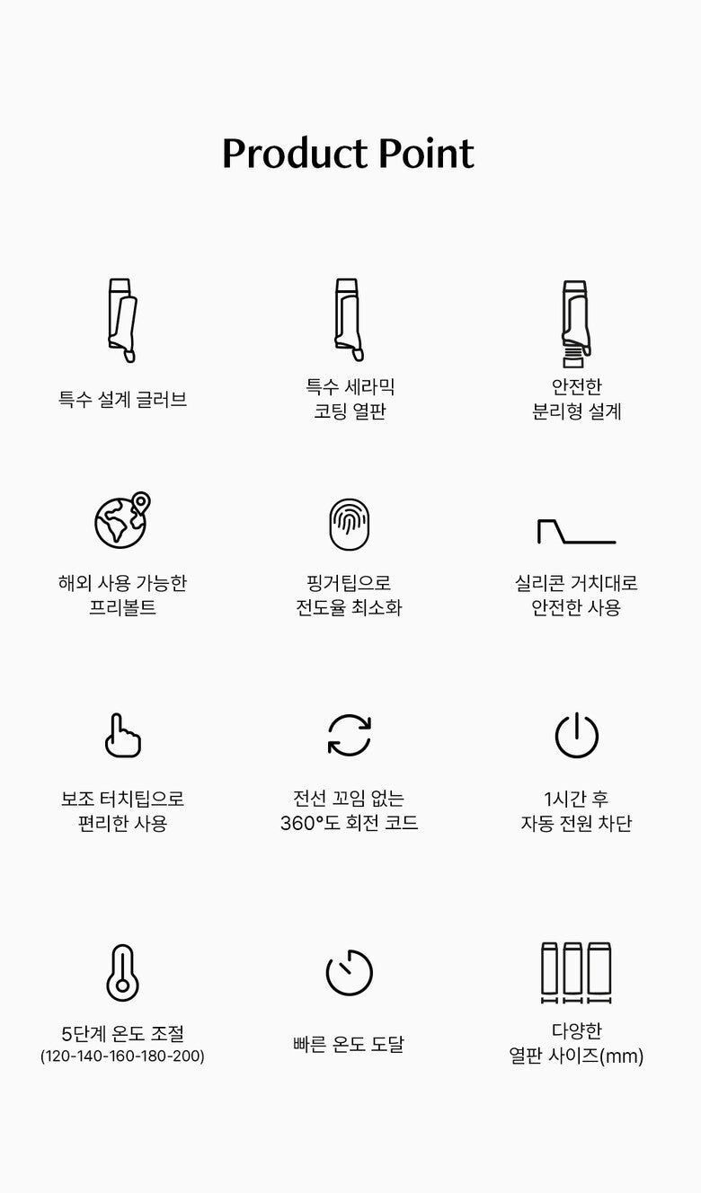 Vodana 36mm/40mm捲髮器(香港需要加轉插)