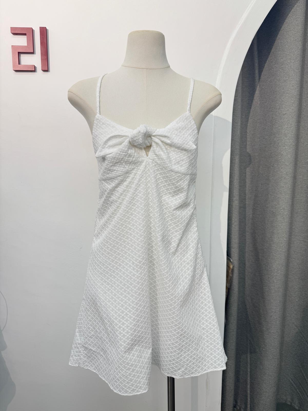 WAFFLE RIBBON 吊帶連身裙