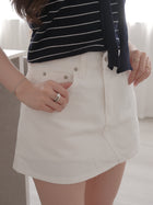 IVORY 牛仔短裙褲