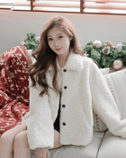 小綿羊反領鈕扣外套