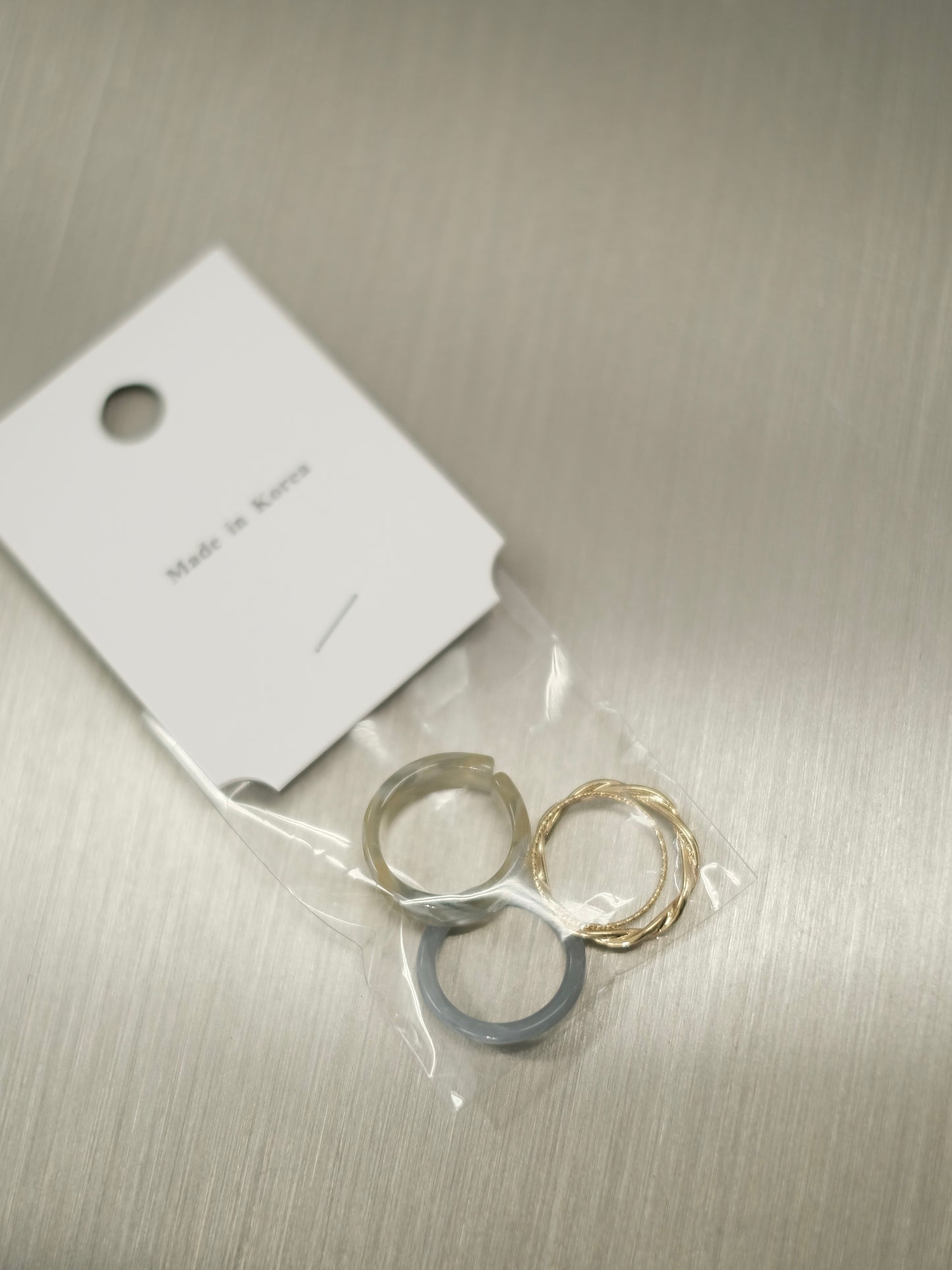 ACRYLIC 3 RINGS SET