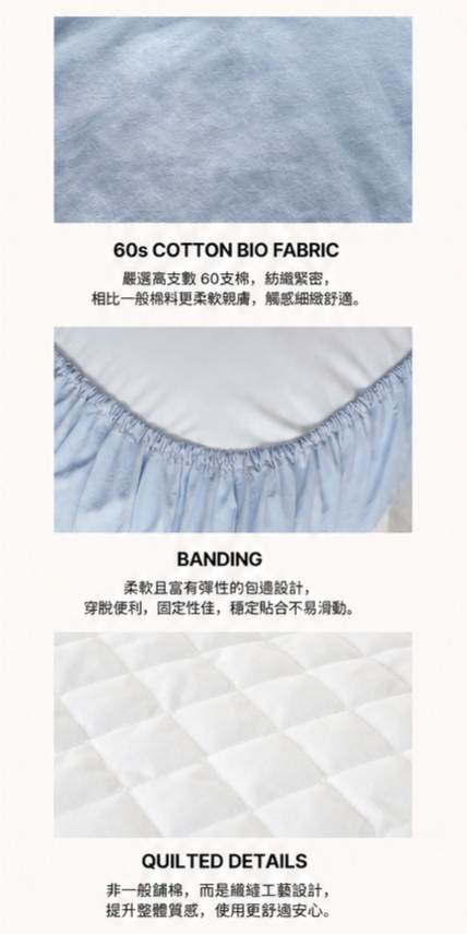 OIKOS快速替換棉花糖枕頭套
