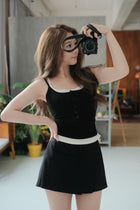 假兩件拼色BRATOP