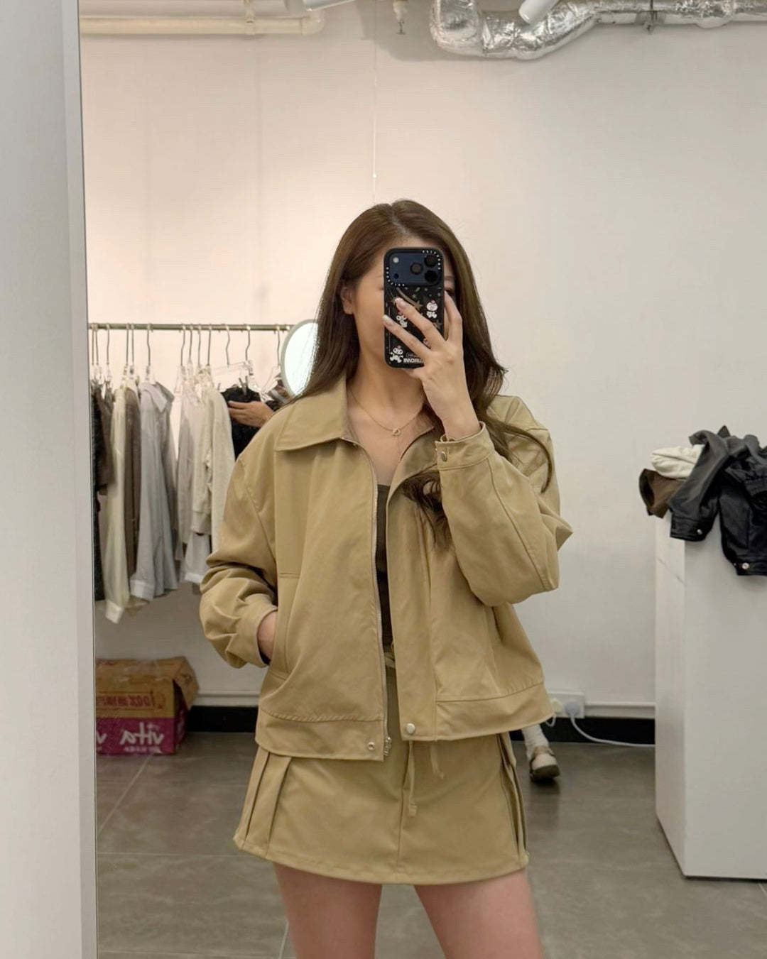 AUTUMN拉鍊短版外套