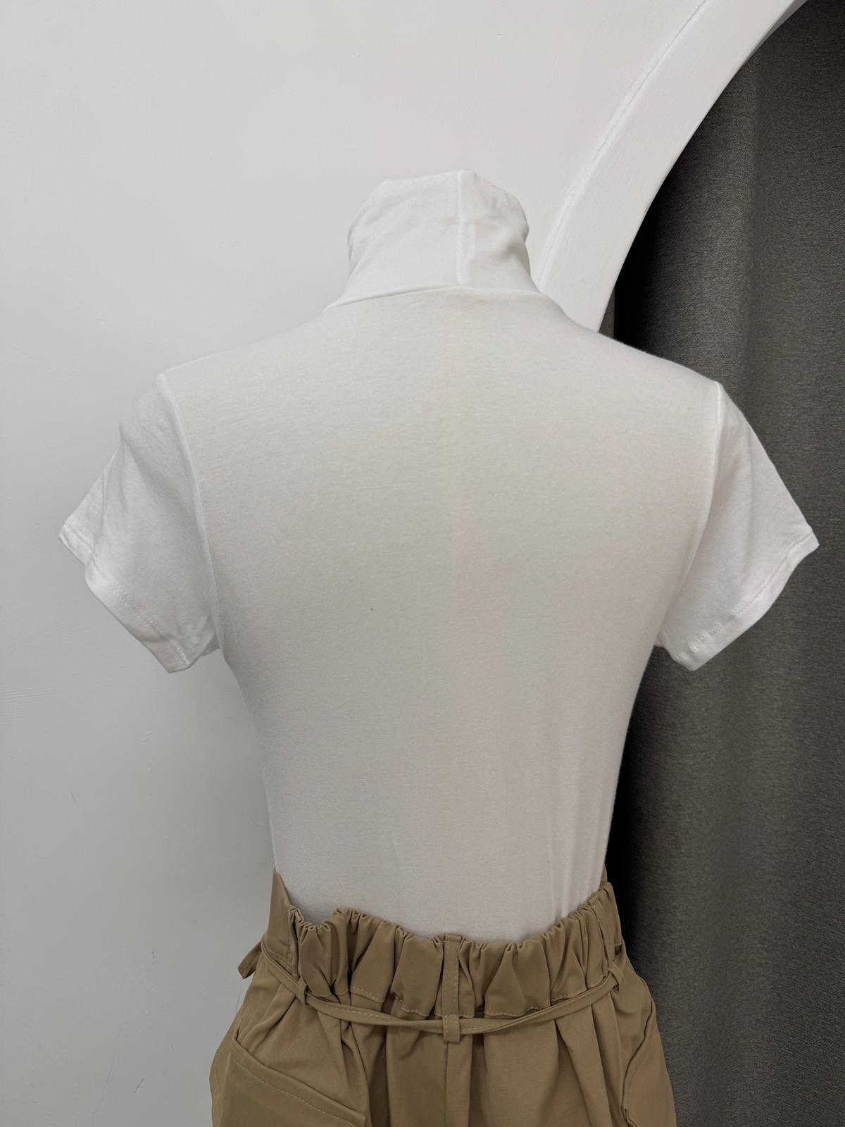 Clean fit高領軟糯短TEE