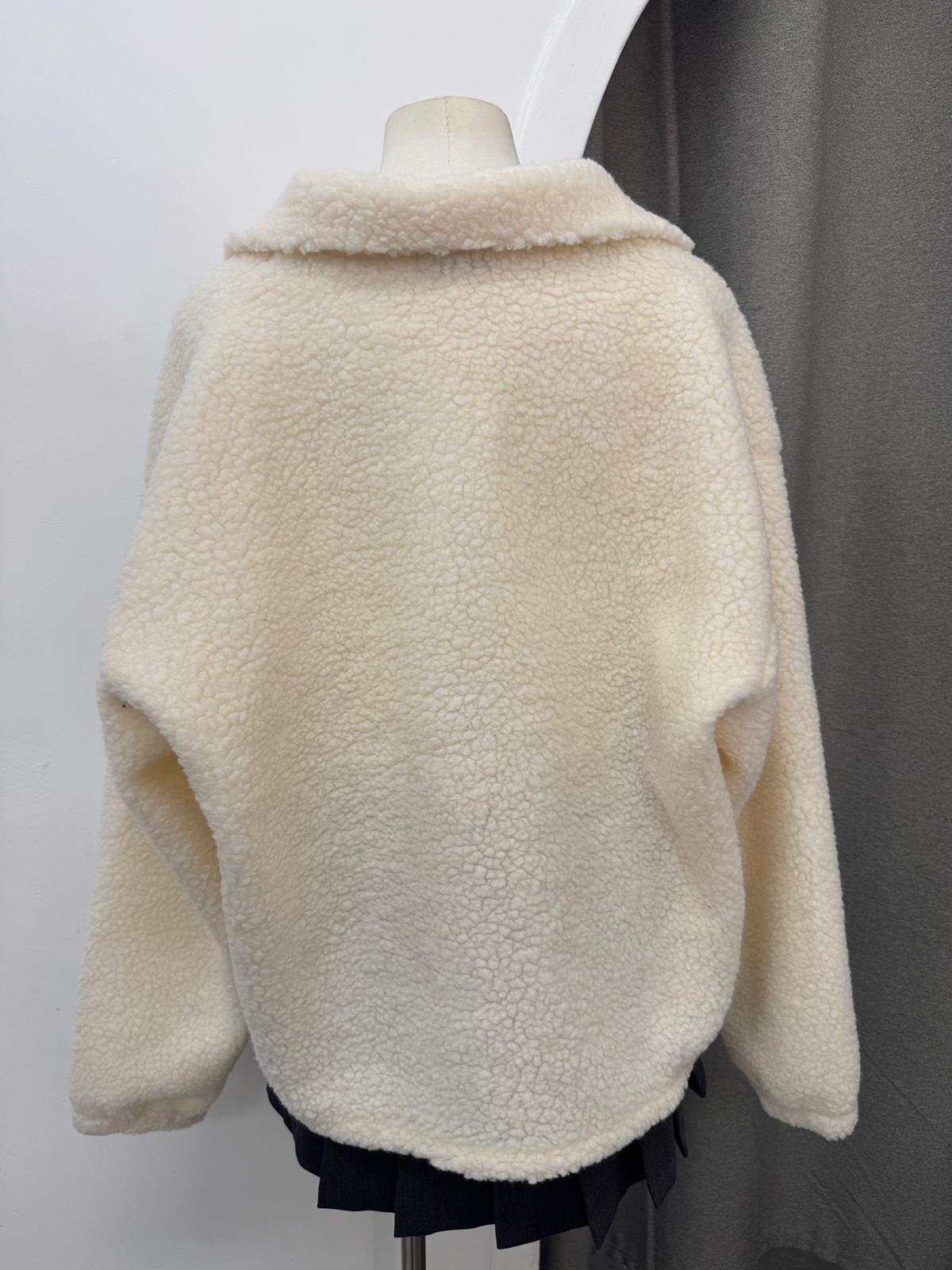 小綿羊拉鍊翻領衛衣