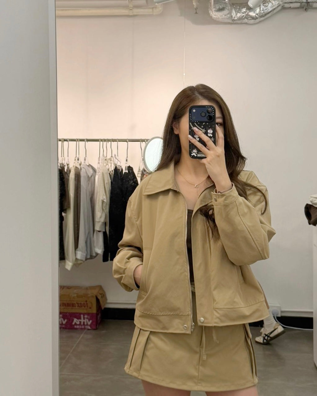 AUTUMN拉鍊短版外套