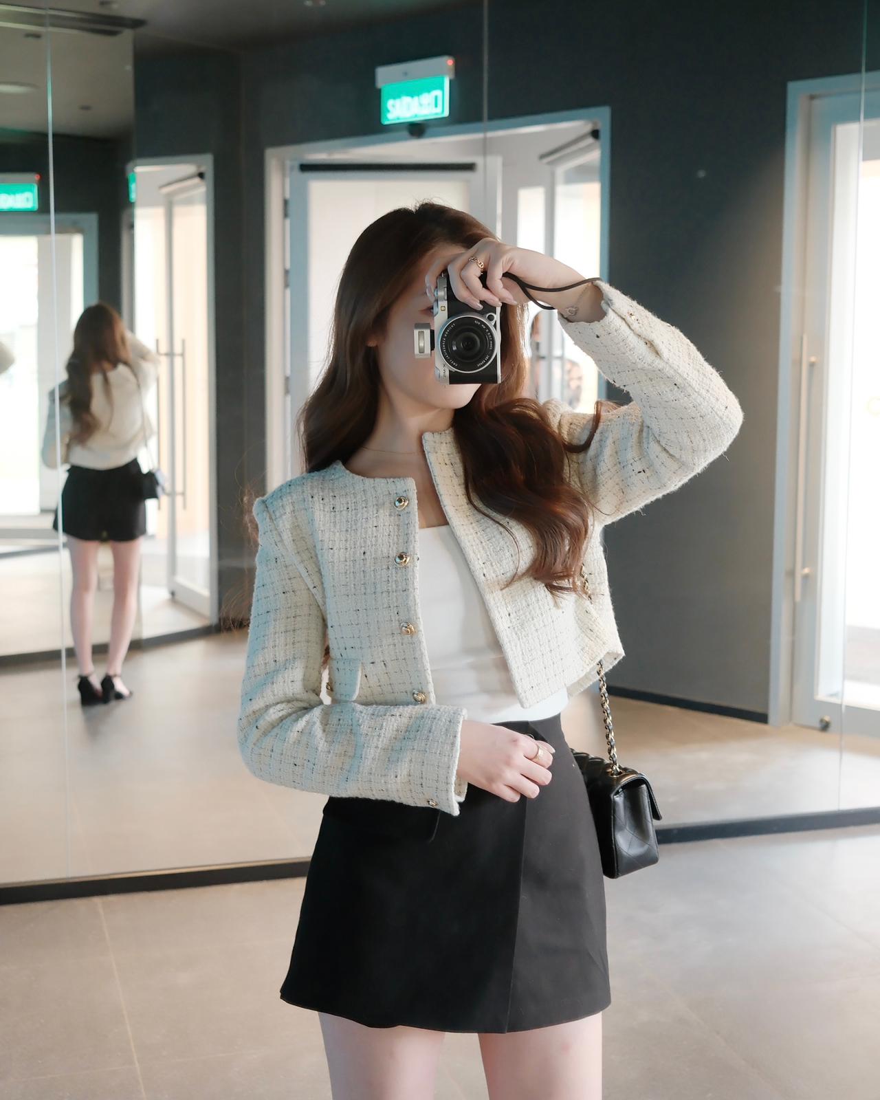 GROOVY暗紋TWEED外套