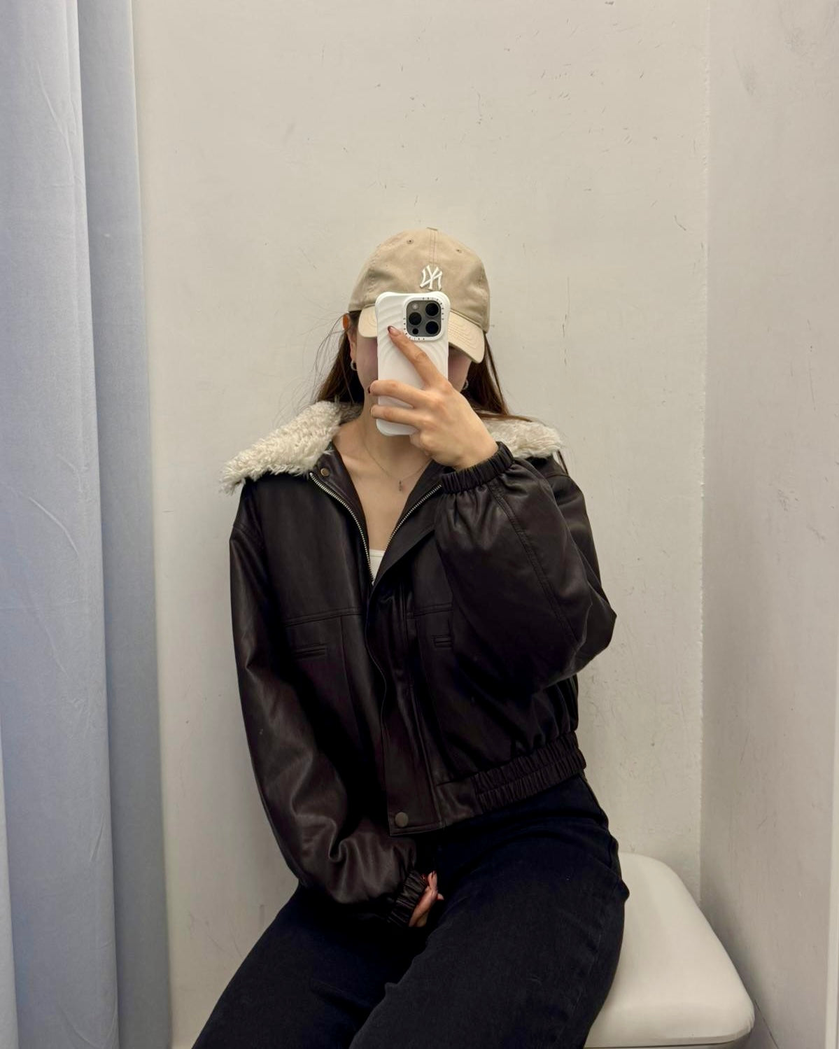 毛領輕薄羽絨皮褸