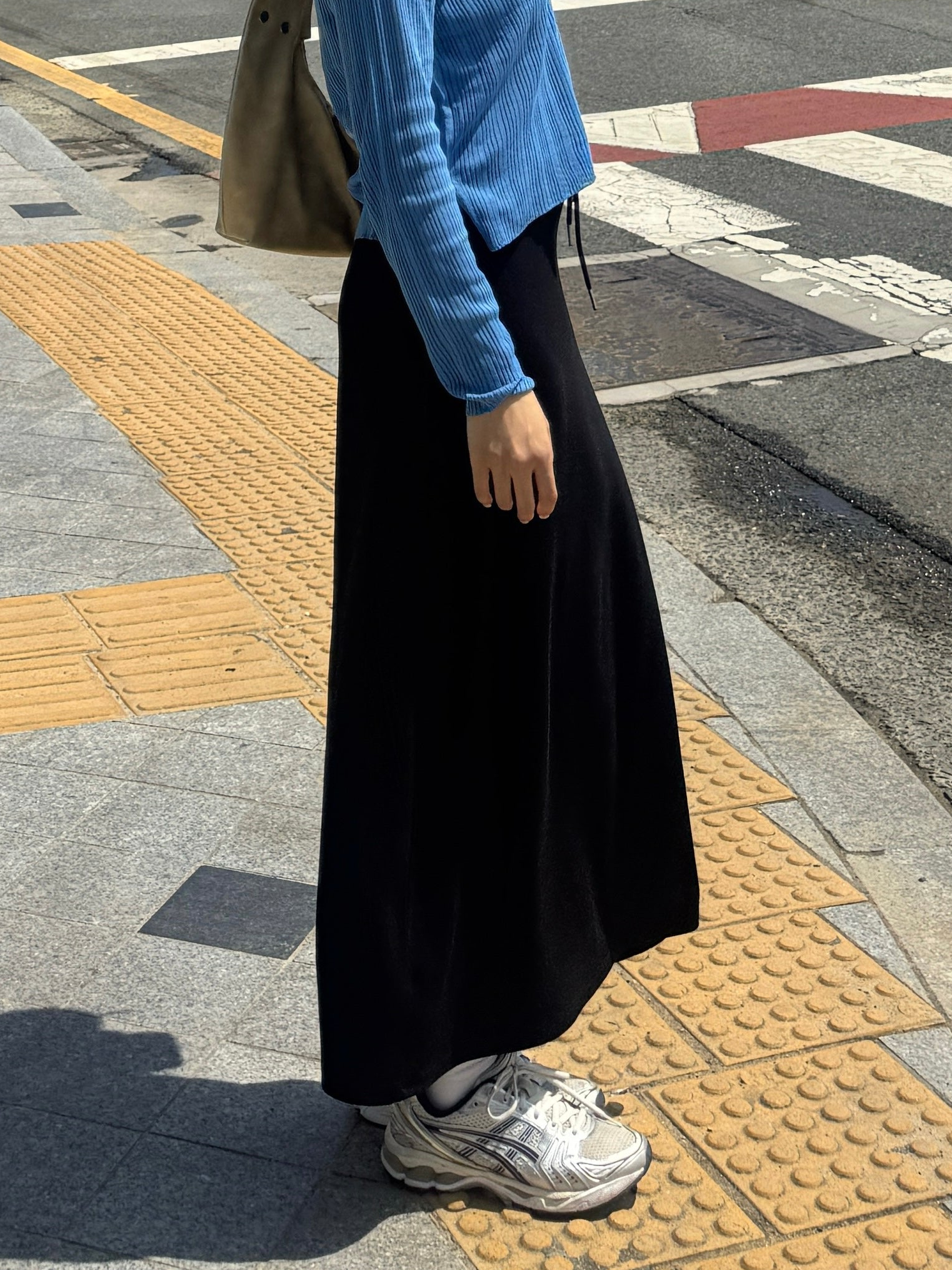 COTTON束繩長裙