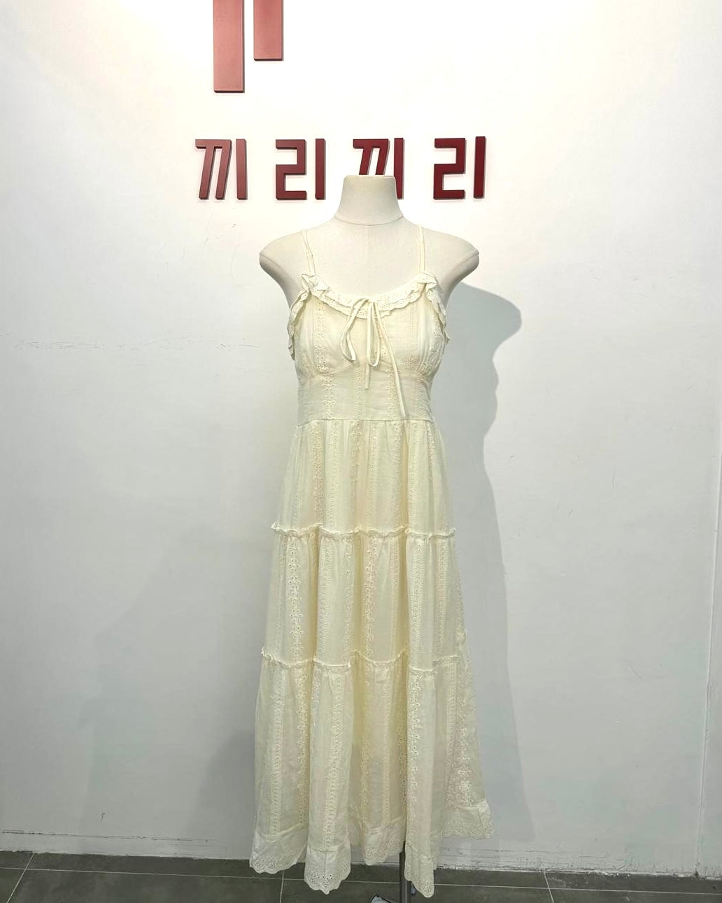 LACE吊帶連身裙套裝