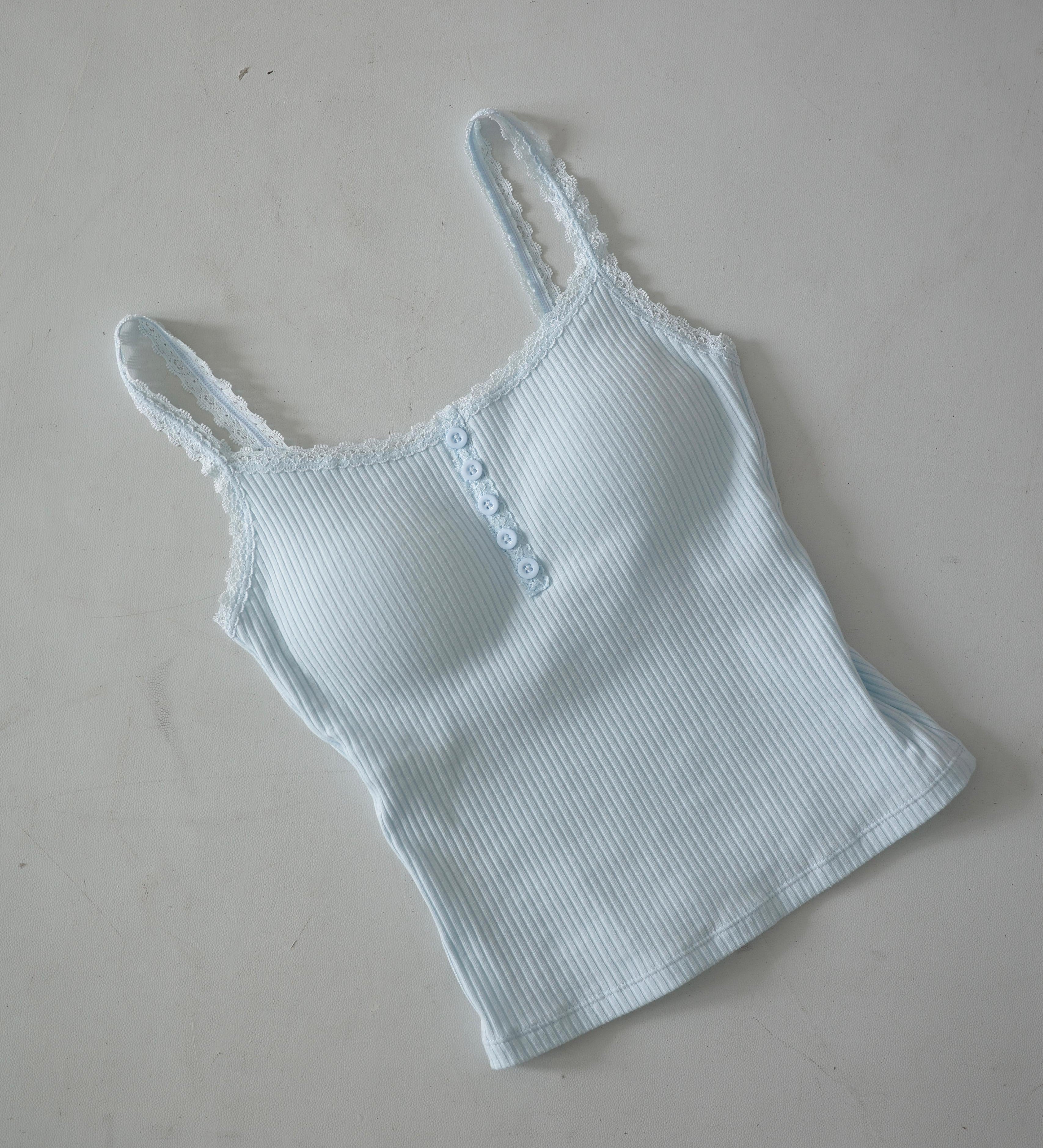 軟綿綿LACE鈕扣BRATOP