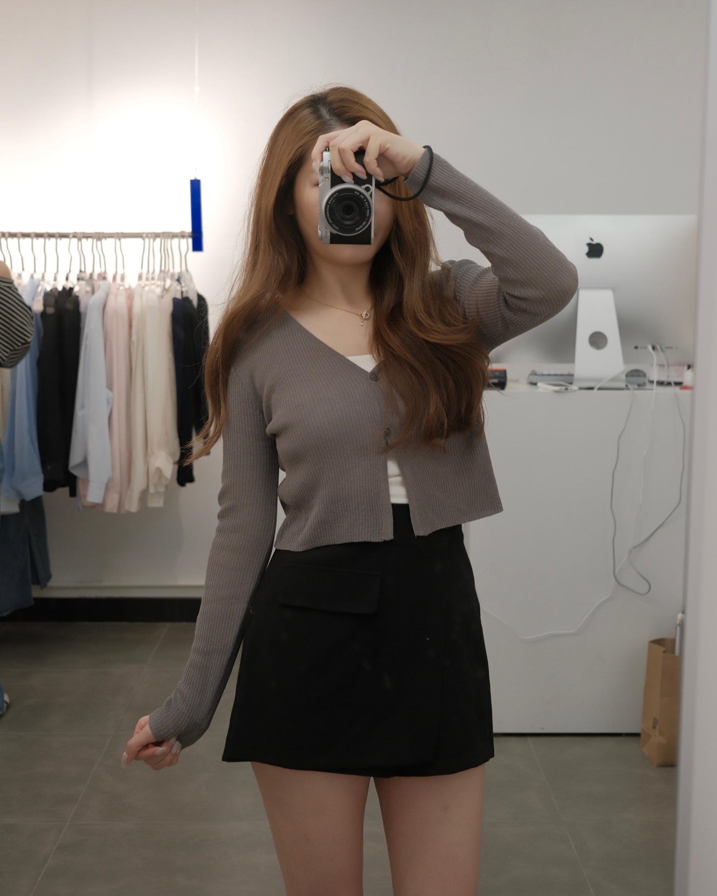 LIGHT LINEN短版針織外套