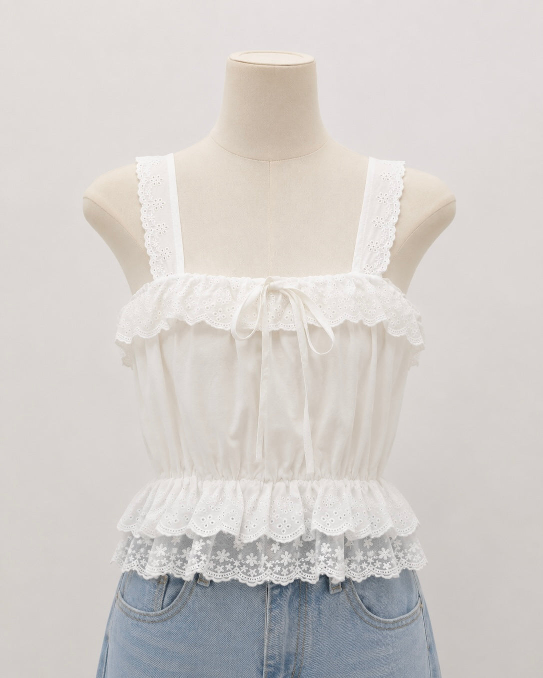 LOVELY LACE 吊帶束腰背心