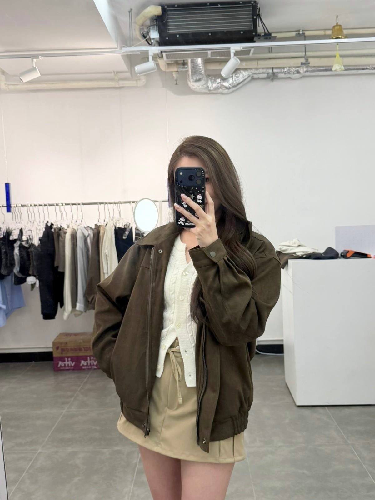 SUEDE OVERSIZE皮褸