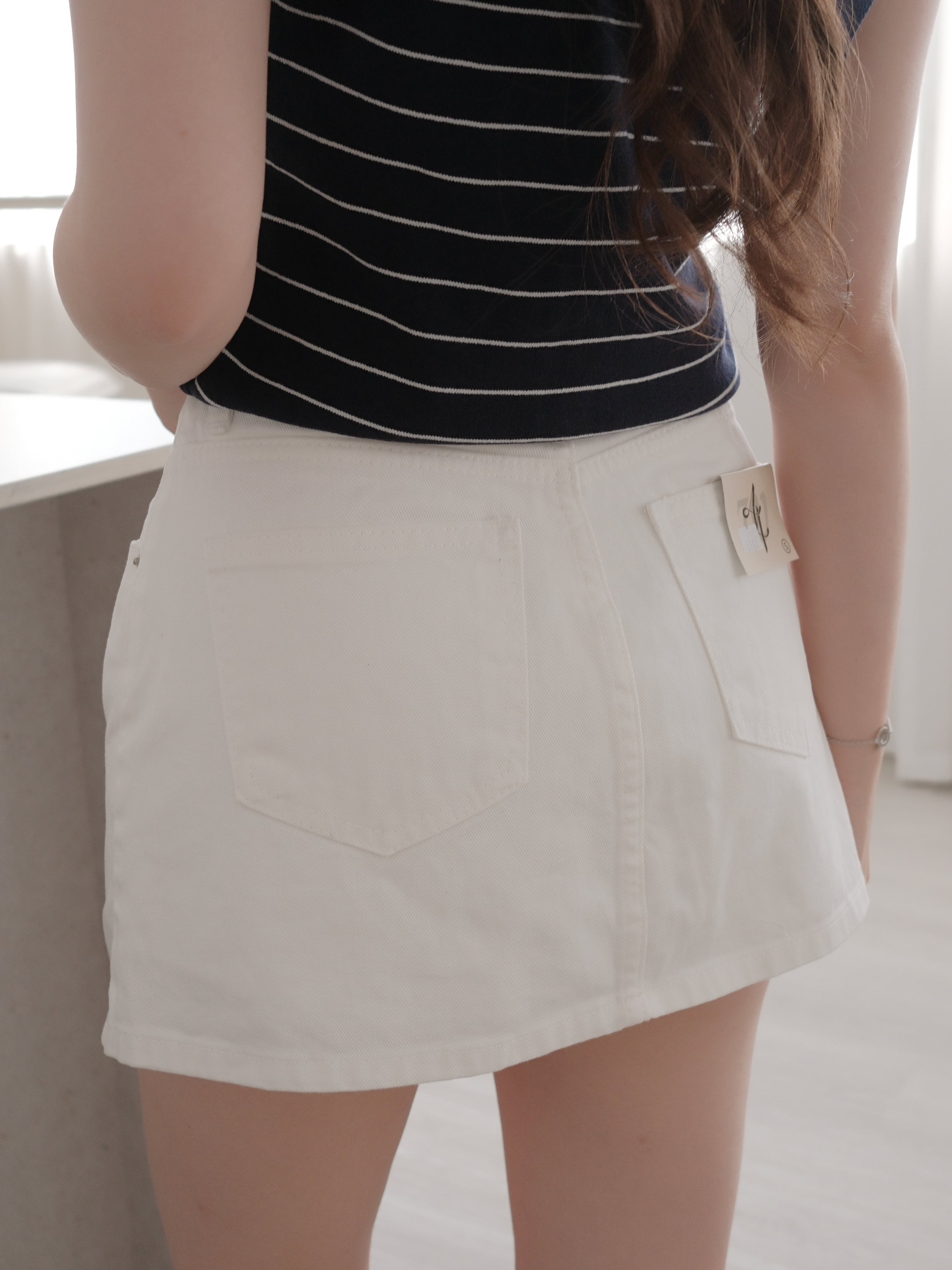 IVORY 牛仔短裙褲