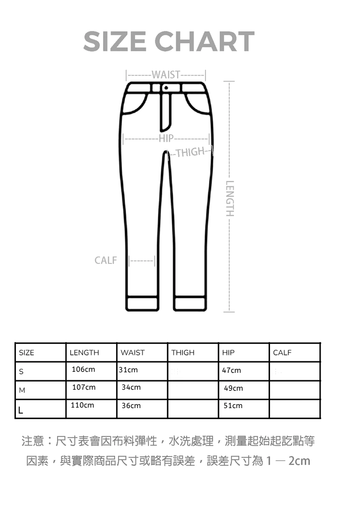 平開口袋高腰牛仔褲