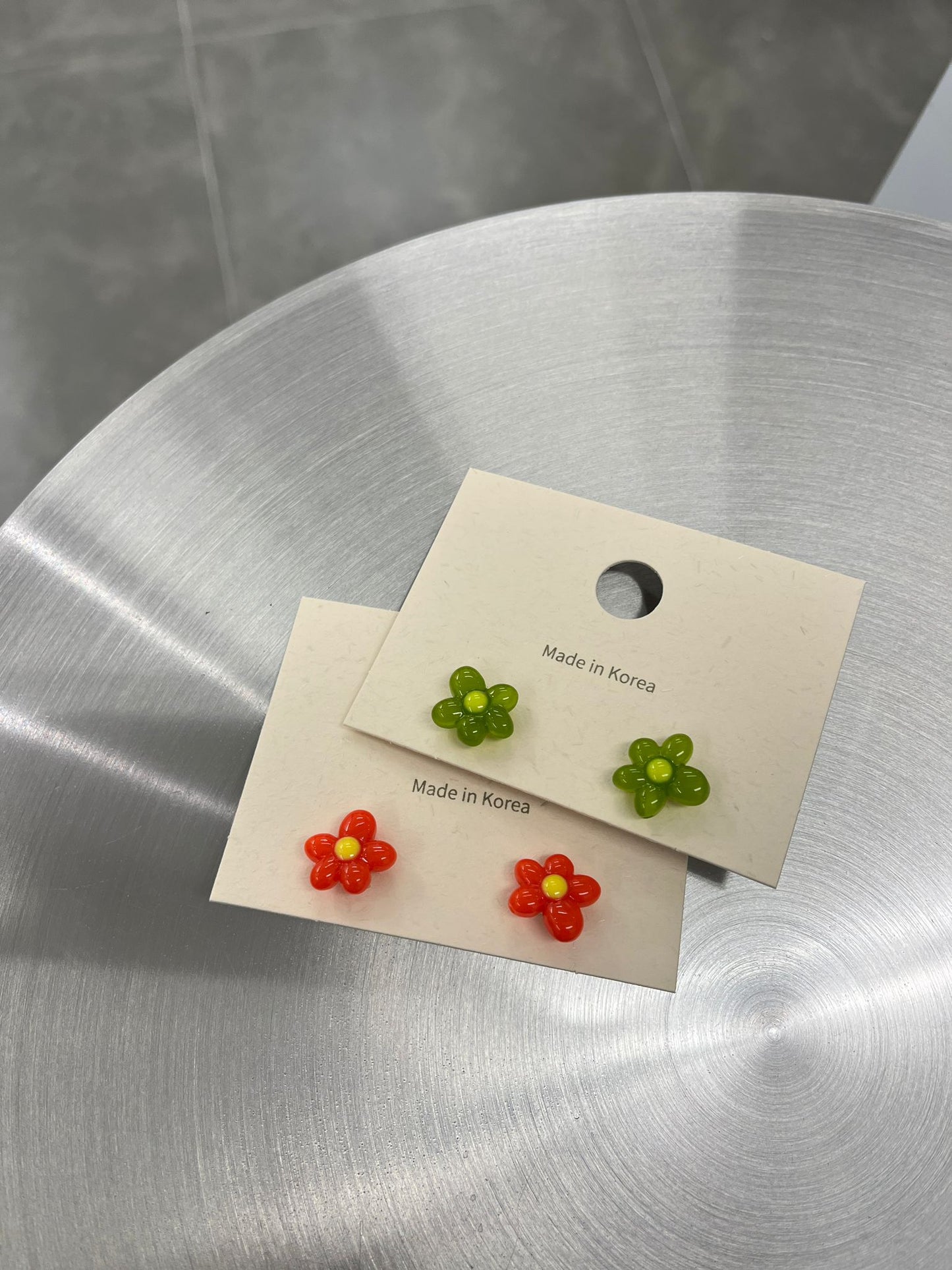 COLORUL 3D FLOWER EARRINGS