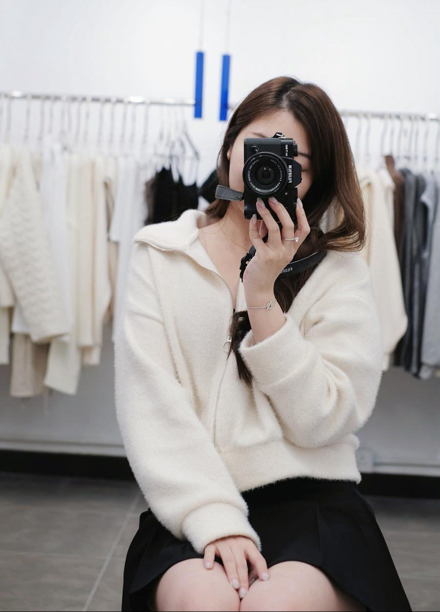 SOFT FAUX FUR ZIP-UP JACKET