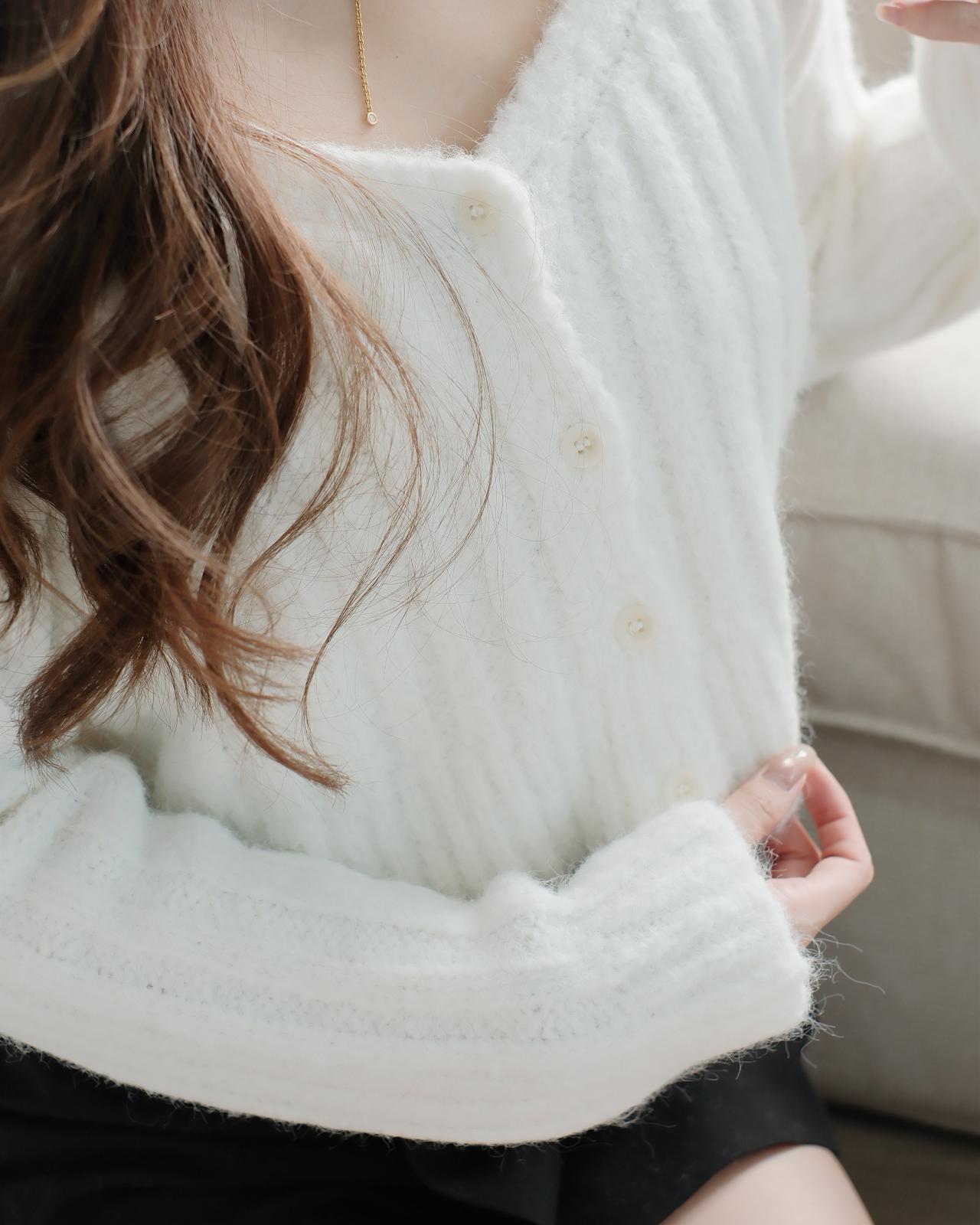 20%WOOL短版開胸上衣