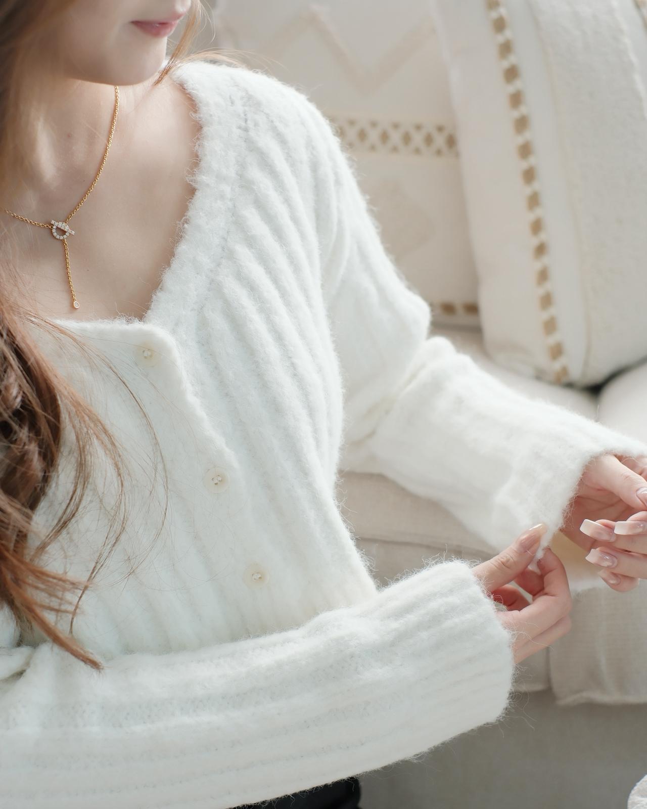 20%WOOL短版開胸上衣