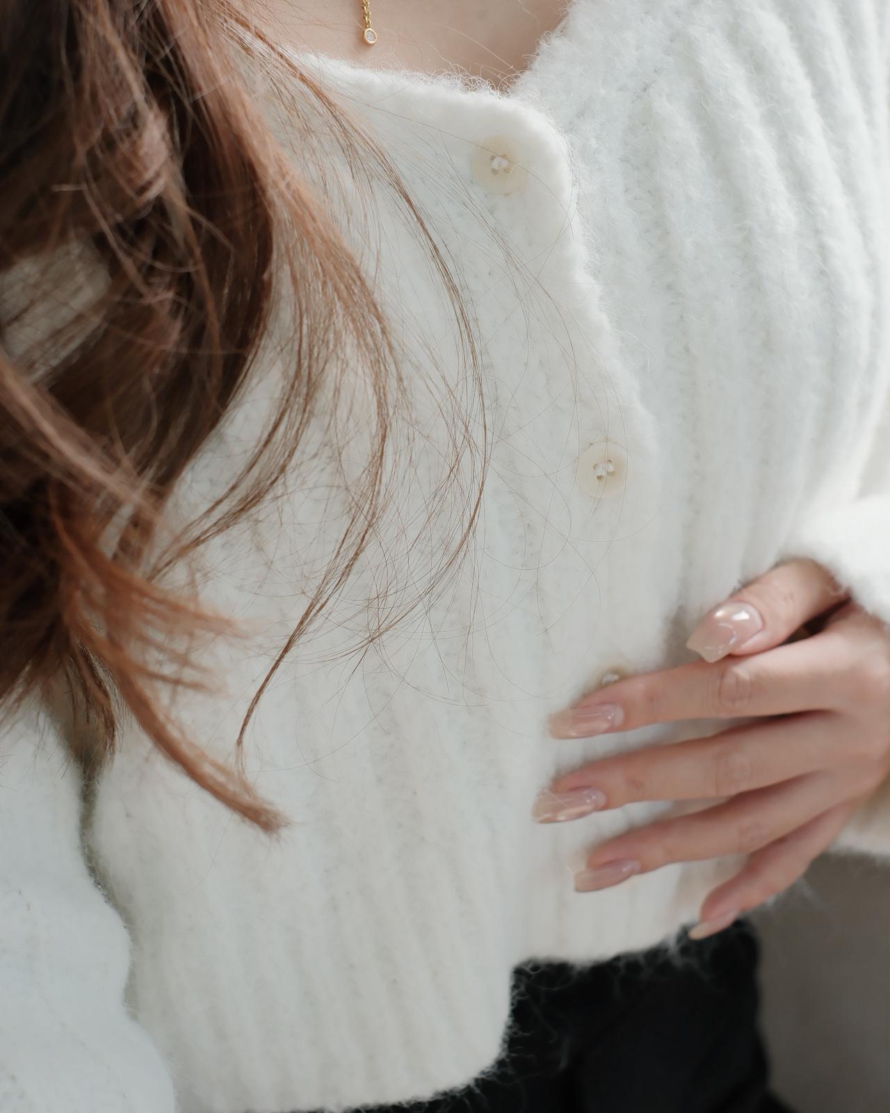 20%WOOL短版開胸上衣