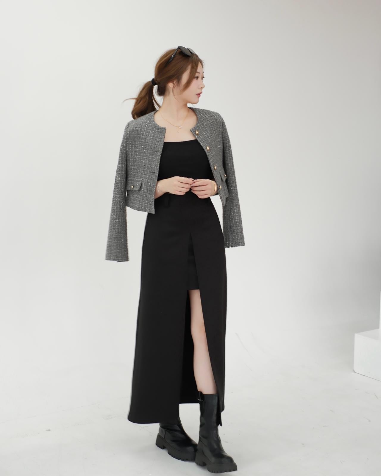 GROOVY暗紋TWEED外套