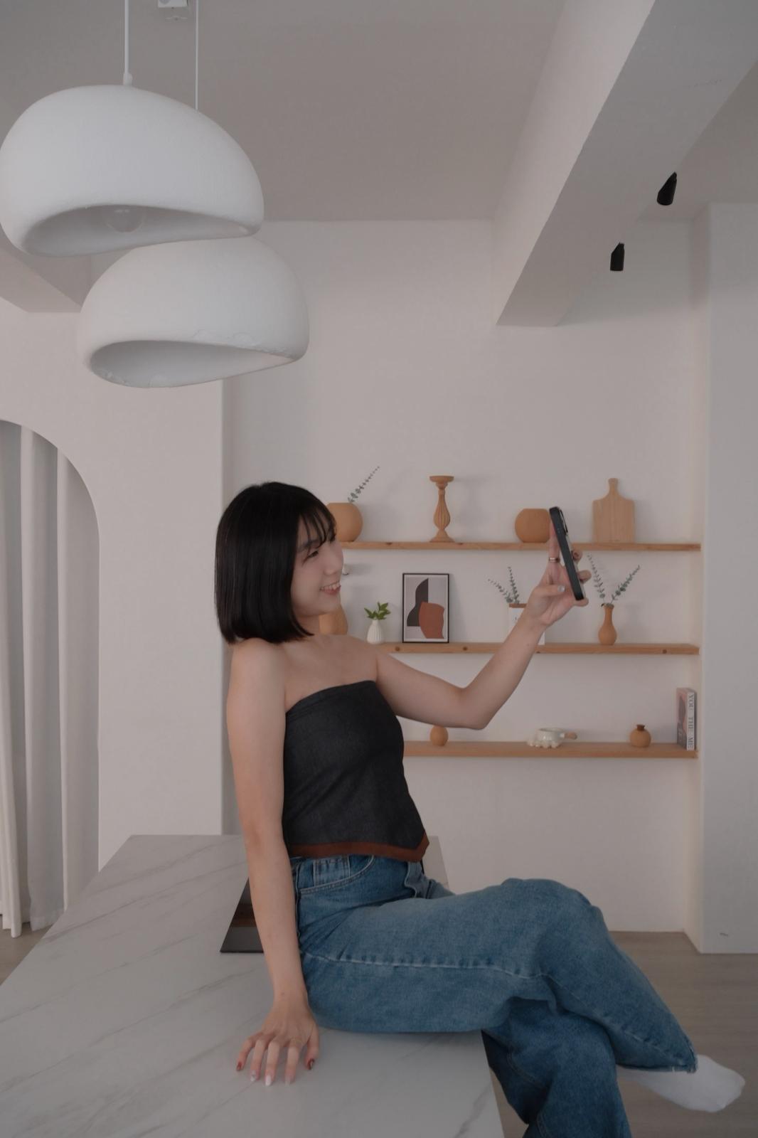 牛仔風圍邊TUBE TOP