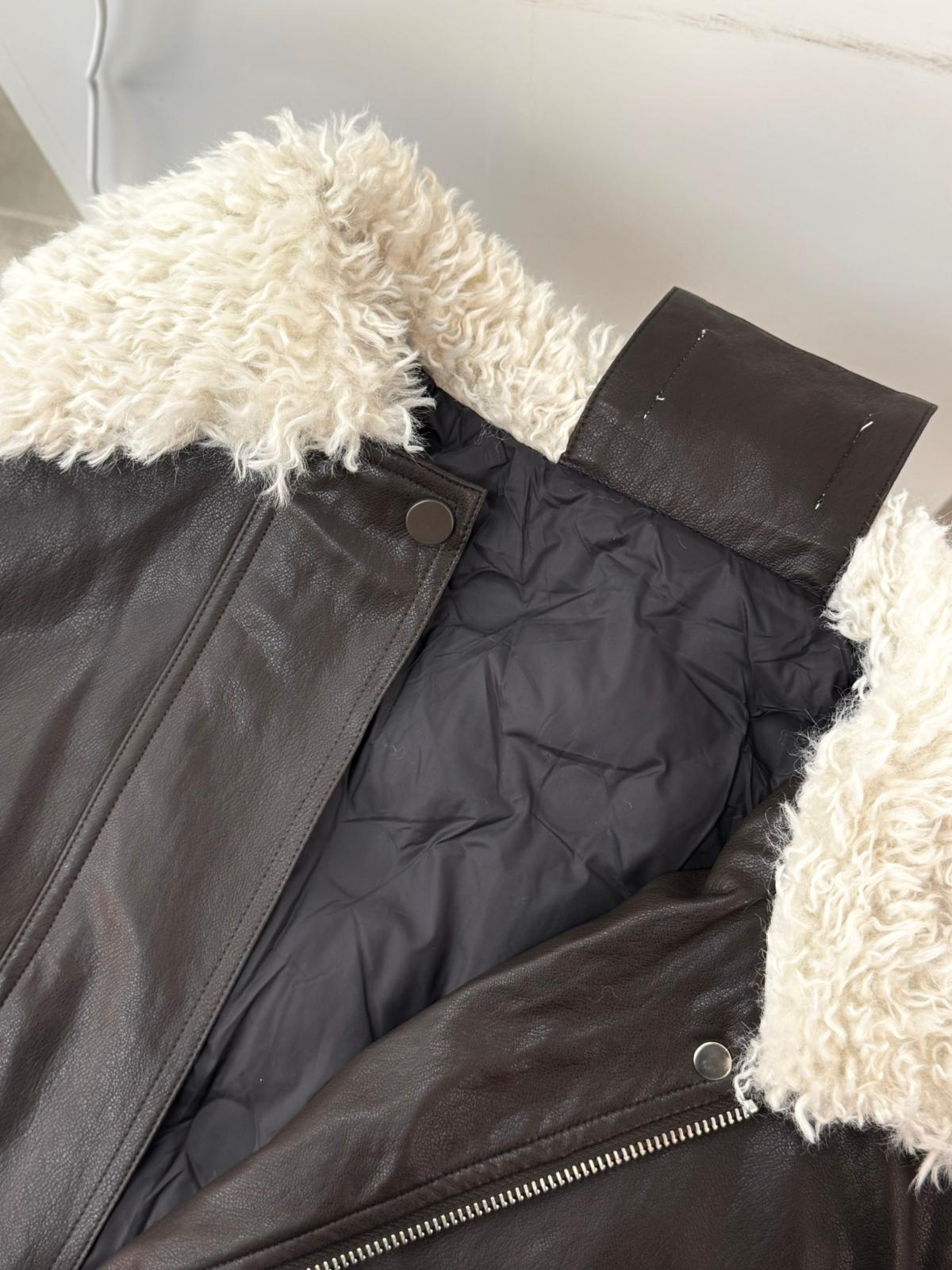 毛領輕薄羽絨皮褸