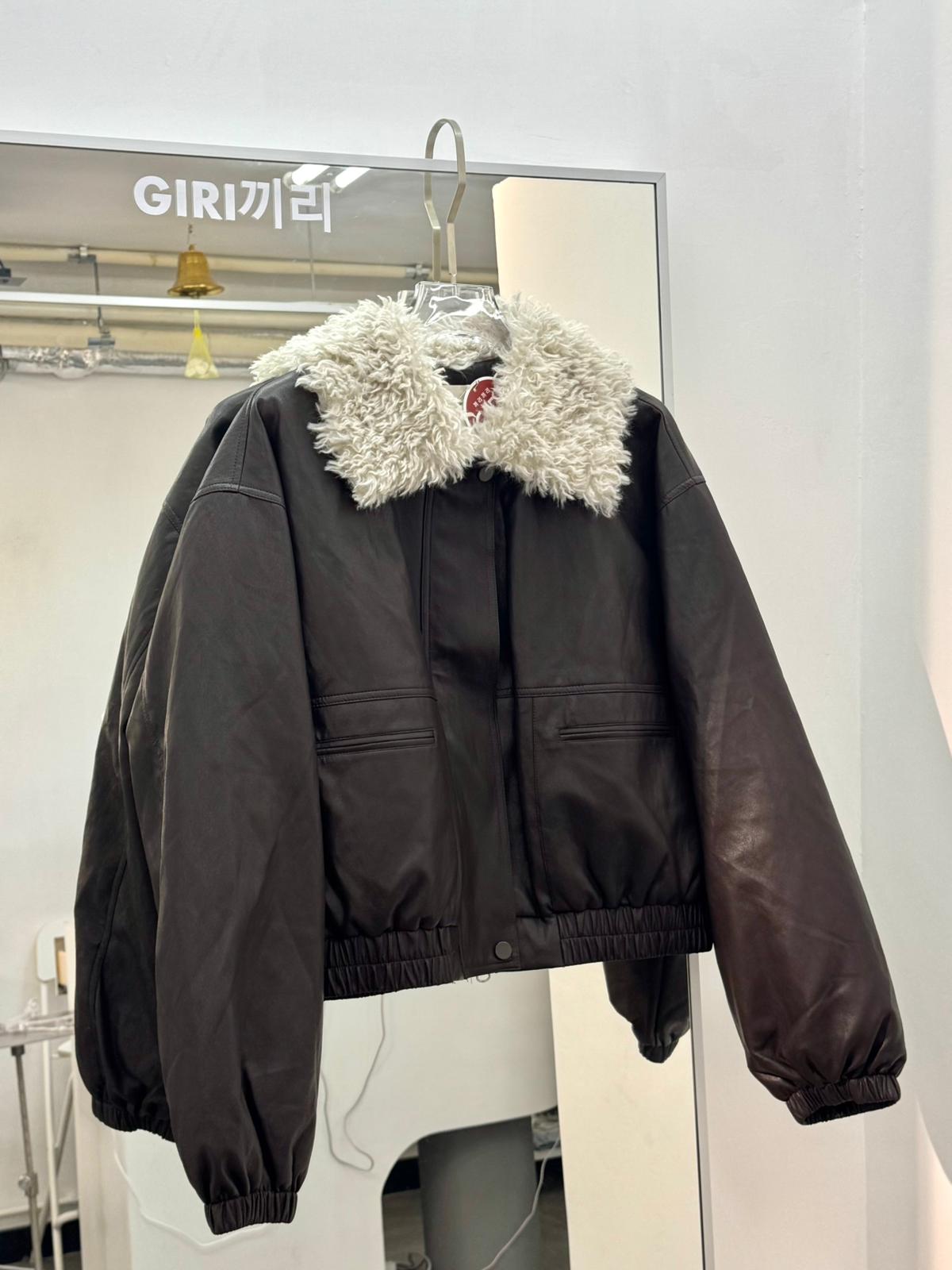 毛領輕薄羽絨皮褸