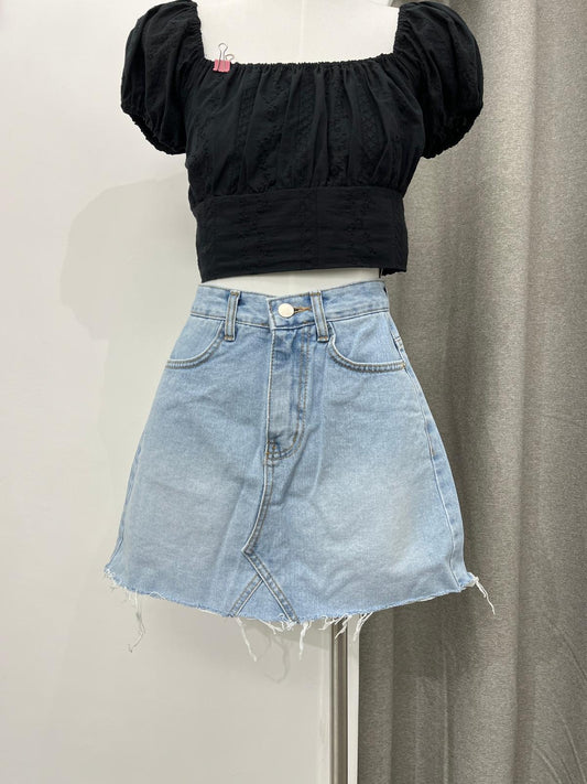 DENIM SKIRT PANT