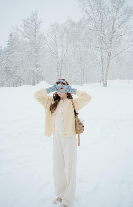 STITCH 圓領針織外套