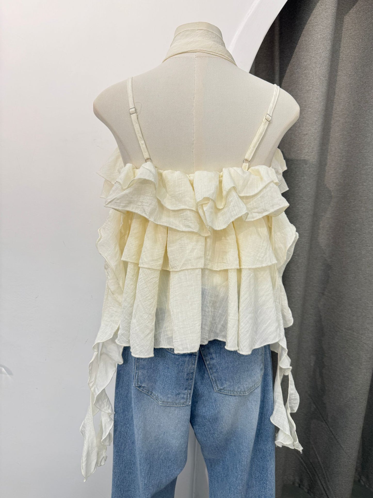 連頸帶RUFFLE 吊帶上衣