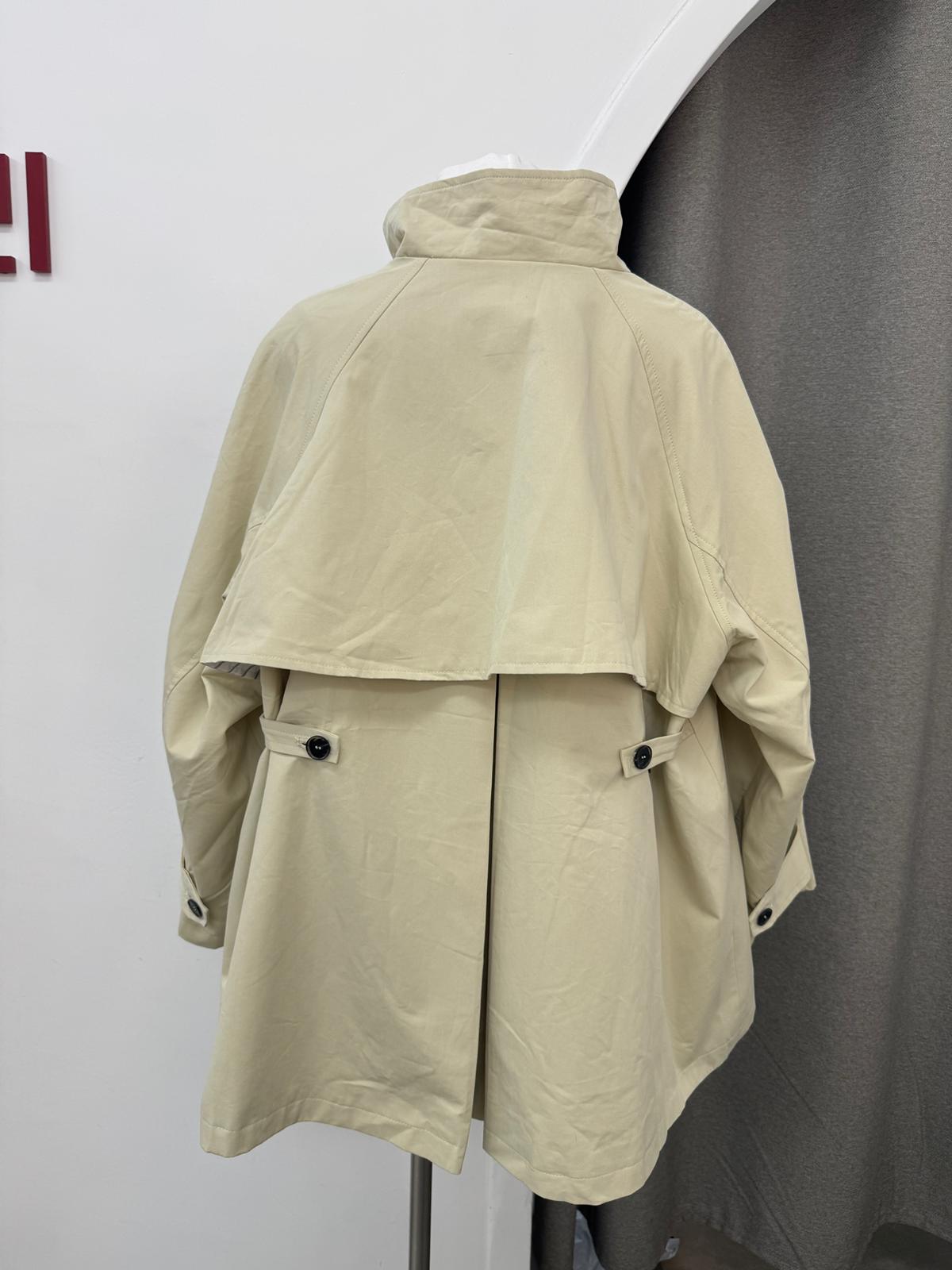 TRENCH短版斗篷外套