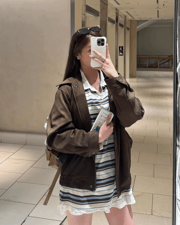 SUEDE OVERSIZE皮褸