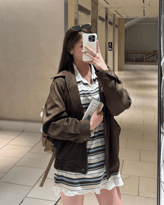 SUEDE OVERSIZE皮褸