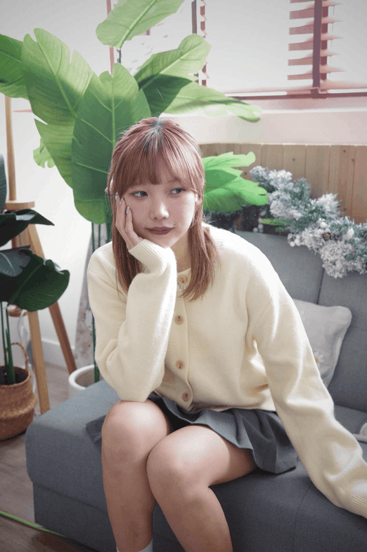 STITCH 圓領針織外套