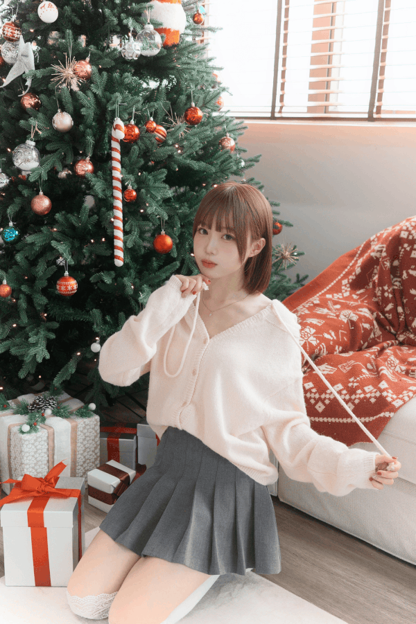 連帽針織開胸上衣