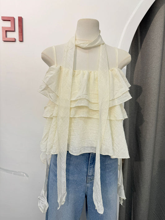 連頸帶RUFFLE 吊帶上衣