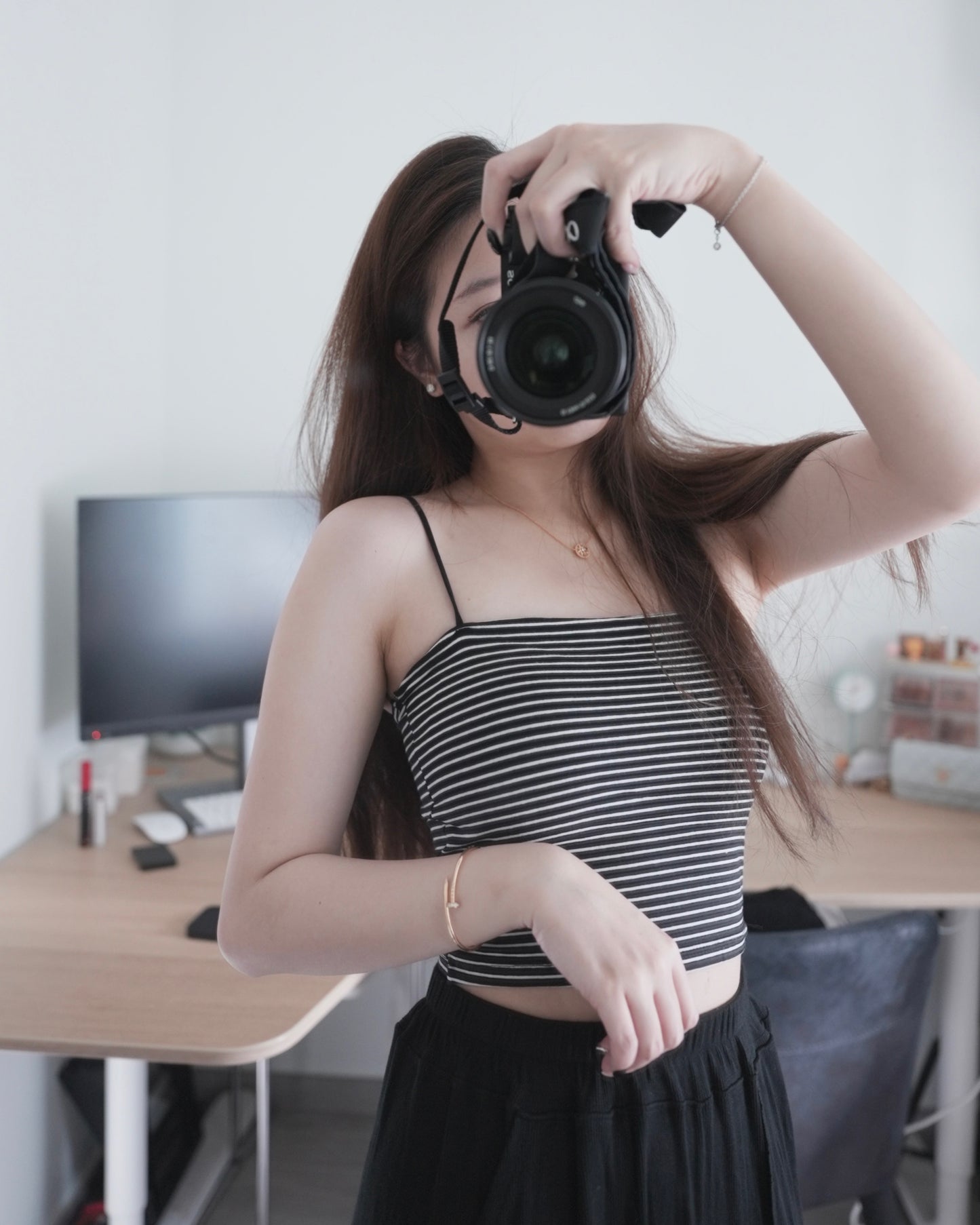 STRIPE CROP BRA TOP