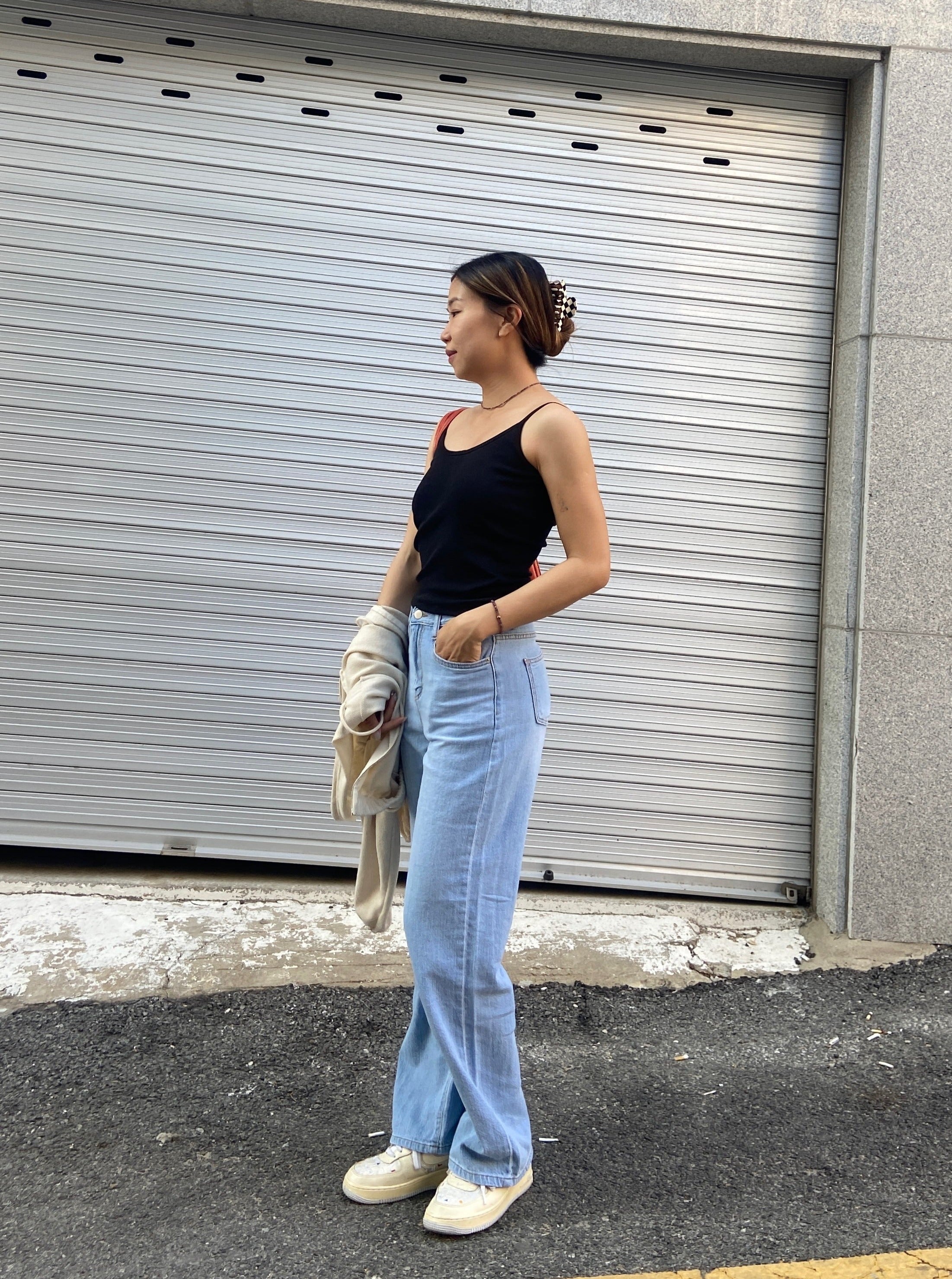 SUMMER LIGHT DENIM PANTS