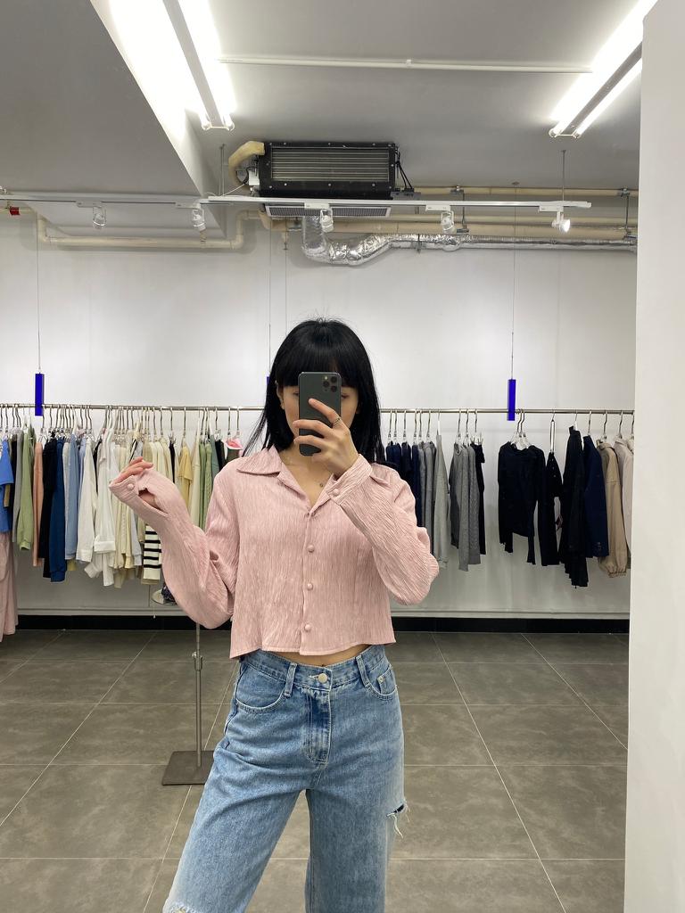 PINK CROP SHIRT